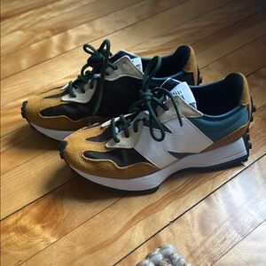 New Balance Sneakers - Mustard, Teal, and White